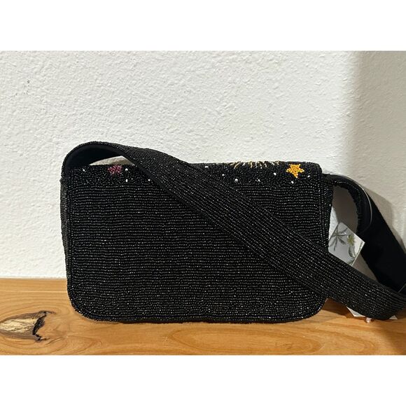 America & Beyond Evil Eye Hearts Stars Beaded Shoulder Bag NWT - Picture 3 of 6